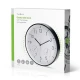 Ρολόι τοίχου Nedis 233-2870 αθόρυβο quartz 30cm με θερμόμετρο και υγρόμετρο σε μαύρο/λευκό χρώμα Ρολόι τοίχου Nedis 233-2870 αθόρυβο quartz 30cm με θερμόμετρο και υγρόμετρο σε μαύρο/λευκό χρώμα