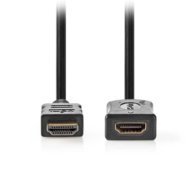 Καλώδιο προέκτασης HDMI High Speed with Ethernet 2m αρσενικό-θηλυκό με επίχρυσες επαφές μαύρο 233-2884 Καλώδιο προέκτασης HDMI High Speed with Ethernet 2m αρσενικό-θηλυκό με επίχρυσες επαφές μαύρο 233-2884