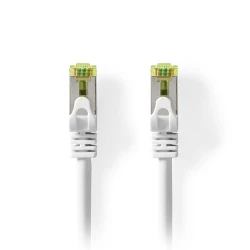 Καλώδιο δικτύου CAT 7 S/FTP 5.00m RJ45 αρσενικό σε λευκό χρώμα