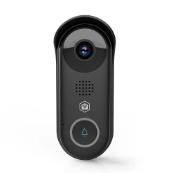 Θυροτηλεόραση Smart Wi-Fi Nedis SmartLife Full HD 1080p με κάμερα 2MP, αισθητήρα κίνησης και νυχτερινή όραση σε μαύρο χρώμα