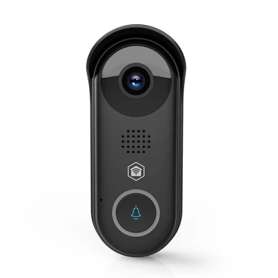 Θυροτηλεόραση Smart Wi-Fi Nedis SmartLife Full HD 1080p με κάμερα 2MP, αισθητήρα κίνησης και νυχτερινή όραση σε μαύρο χρώμα