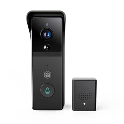 Θυροτηλεόραση Nedis SmartLife 233-2887 Wi-Fi επαναφορτιζόμενη με κάμερα Full HD 1296p, αισθητήρα κίνησης, νυχτερινή όραση και ασύρματο κουδούνι
