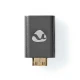 Αντάπτορας Nedis High Speed HDMI με Ethernet mini HDMI αρσενικό σε HDMI θηλυκό με επίχρυσες επαφές σε σκούρο γκρι