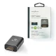 Αντάπτορας Nedis High Speed HDMI με Ethernet mini HDMI αρσενικό σε HDMI θηλυκό με επίχρυσες επαφές σε σκούρο γκρι