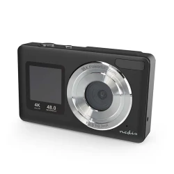 Ψηφιακή φωτογραφική μηχανή Nedis 4K με διπλή οθόνη LCD 2.4" και 1.3