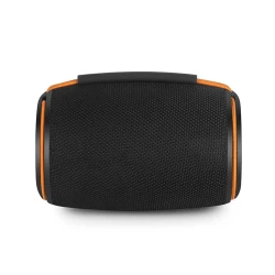 Φορητό ηχείο bluetooth TWS Nedis 40W με RGB φωτισμό, Bluetooth 5.4, IPX4, USB-C, μαύρο/πορτοκαλί