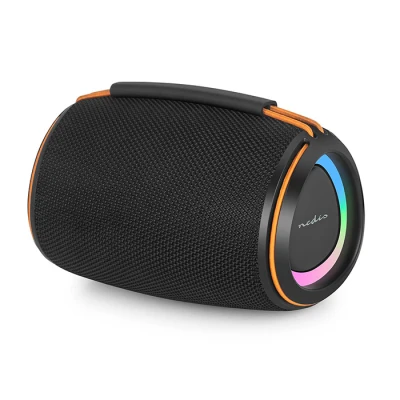 Φορητό ηχείο bluetooth TWS Nedis 40W με RGB φωτισμό, Bluetooth 5.4, IPX4, USB-C, μαύρο/πορτοκαλί Φορητό ηχείο bluetooth TWS Nedis 40W με RGB φωτισμό, Bluetooth 5.4, IPX4, USB-C, μαύρο/πορτοκαλί