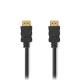 Καλώδιο HDMI Nedis High Speed with Ethernet αρσενικό σε αρσενικό 5.00m μαύρο