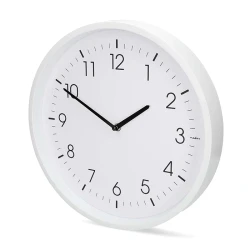 Ρολόι τοίχου Nedis 233-2906 αναλογικό quartz 36cm με αθόρυβη λειτουργία και μεγάλους αριθμούς σε λευκό χρώμα
