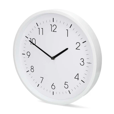 Ρολόι τοίχου Nedis 233-2906 αναλογικό quartz 36cm με αθόρυβη λειτουργία και μεγάλους αριθμούς σε λευκό χρώμα Ρολόι τοίχου Nedis 233-2906 αναλογικό quartz 36cm με αθόρυβη λειτουργία και μεγάλους αριθμούς σε λευκό χρώμα
