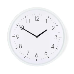Ρολόι τοίχου Nedis 233-2906 αναλογικό quartz 36cm με αθόρυβη λειτουργία και μεγάλους αριθμούς σε λευκό χρώμα