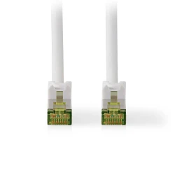 Καλώδιο δικτύου CAT 7 S/FTP 10.0m RJ45 αρσενικό σε λευκό χρώμα