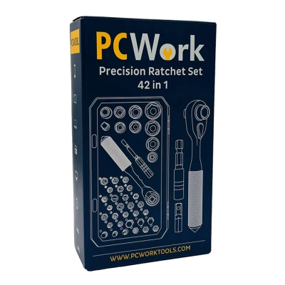 Σετ καστάνιας ακριβείας PCWork PCW08L 42 τεμαχίων με 30 μύτες, 9 καρυδάκια, 2 αντάπτορες και μαγνητική θήκη μεταφοράς Σετ καστάνιας ακριβείας PCWork PCW08L 42 τεμαχίων με 30 μύτες, 9 καρυδάκια, 2 αντάπτορες και μαγνητική θήκη μεταφοράς