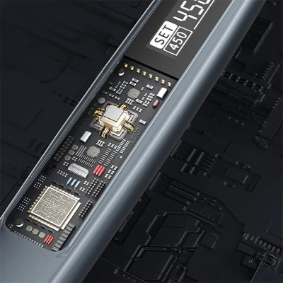 Κολλητήρι PCWork PCW09D με τροφοδοσία USB-C 40W, γρήγορη προθέρμανση 6 δευτερολέπτων, OLED οθόνη και auto-sleep, μαύρο Κολλητήρι PCWork PCW09D με τροφοδοσία USB-C 40W, γρήγορη προθέρμανση 6 δευτερολέπτων, OLED οθόνη και auto-sleep, μαύρο