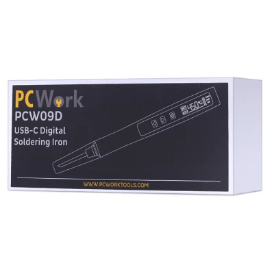 Κολλητήρι PCWork PCW09D με τροφοδοσία USB-C 40W, γρήγορη προθέρμανση 6 δευτερολέπτων, OLED οθόνη και auto-sleep, μαύρο Κολλητήρι PCWork PCW09D με τροφοδοσία USB-C 40W, γρήγορη προθέρμανση 6 δευτερολέπτων, OLED οθόνη και auto-sleep, μαύρο