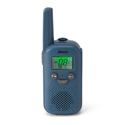 Ασύρματο walkie talkie Alecto FR10BU με εμβέλεια έως 6 km, 8 κανάλια, λειτουργία VOX και επαναφορτιζόμενη μπαταρία σε μπλε χρώμα