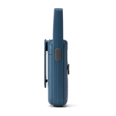 Ασύρματο walkie talkie Alecto FR10BU με εμβέλεια έως 6 km, 8 κανάλια, λειτουργία VOX και επαναφορτιζόμενη μπαταρία σε μπλε χρώμα
