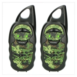 Σετ 2 παιδικών walkie-talkie Alecto FR05CAMO παραλλαγής με εμβέλεια έως 3 km και 3 κανάλια