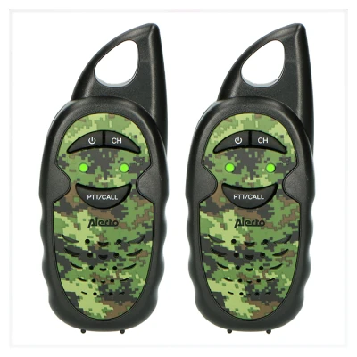 Σετ 2 παιδικών walkie-talkie Alecto FR05CAMO παραλλαγής με εμβέλεια έως 3 km και 3 κανάλια