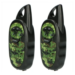 Σετ 2 παιδικών walkie-talkie Alecto FR05CAMO παραλλαγής με εμβέλεια έως 3 km και 3 κανάλια