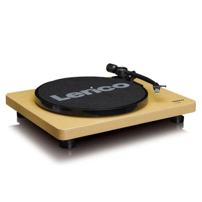 Πικάπ Lenco L-30 με μετατροπή MP3, θύρα USB, ενσωματωμένο προενισχυτή και αυτόματη διακοπή σε καφέ χρώμα