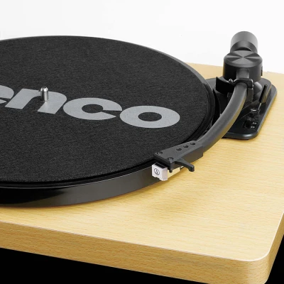 Πικάπ Lenco L-30 με μετατροπή MP3, θύρα USB, ενσωματωμένο προενισχυτή και αυτόματη διακοπή σε καφέ χρώμα