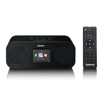 Ραδιόφωνο internet Lenco DIR-121 με DAB+, FM, Bluetooth 5.3 και έγχρωμη οθόνη TFT LCD 2.4" σε μαύρο χρώμα