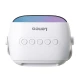 Ηχείο Bluetooth Lenco BTC-020 με ασύρματο μικρόφωνο καραόκε, RGB φωτισμό, Bluetooth 5.3 και λευκό χρώμα