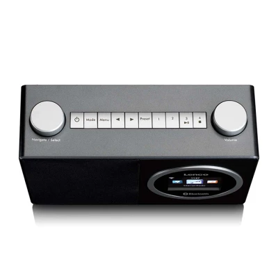 Επιτραπέζιο internet ραδιόφωνο Lenco DIR-70BK με Bluetooth, Wi-Fi, FM/DAB+, έγχρωμη οθόνη TFT LCD 2.4" και ξυπνητήρι