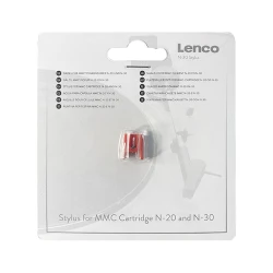 Ανταλλακτική βελόνα πικάπ Lenco/Classic Phono 246-0058 για μαγνητική κινούμενη κεφαλή (MMC) N-20 και N-30, κόκκινη