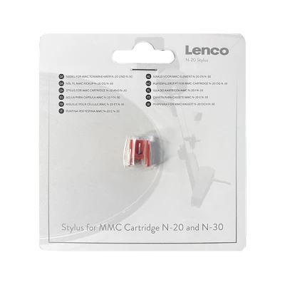 Ανταλλακτική βελόνα πικάπ Lenco/Classic Phono 246-0058 για μαγνητική κινούμενη κεφαλή (MMC) N-20 και N-30, κόκκινη