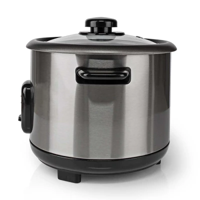 Βραστήρας ρυζιού Melissa 1.5L 500W ανοξείδωτος με δοχείο ατμού σε μαύρο/ασημί Βραστήρας ρυζιού Melissa 1.5L 500W ανοξείδωτος με δοχείο ατμού σε μαύρο/ασημί