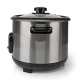 Βραστήρας ρυζιού Melissa 1.5L 500W ανοξείδωτος με δοχείο ατμού σε μαύρο/ασημί Βραστήρας ρυζιού Melissa 1.5L 500W ανοξείδωτος με δοχείο ατμού σε μαύρο/ασημί
