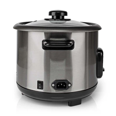 Βραστήρας ρυζιού Melissa 1.5L 500W ανοξείδωτος με δοχείο ατμού σε μαύρο/ασημί Βραστήρας ρυζιού Melissa 1.5L 500W ανοξείδωτος με δοχείο ατμού σε μαύρο/ασημί