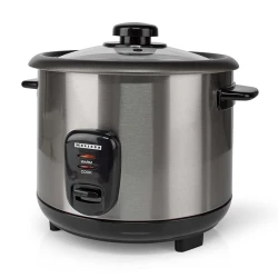 Βραστήρας ρυζιού Melissa 1.5L 500W ανοξείδωτος με δοχείο ατμού σε μαύρο/ασημί