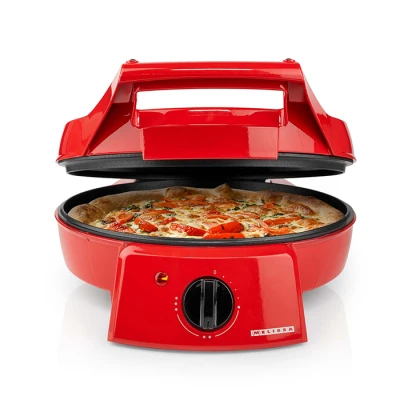 Παρασκευαστής πίτσας Nedis 248-0010 30cm 1800W με ρυθμιζόμενο θερμοστάτη και λειτουργία ανοίγματος 180°