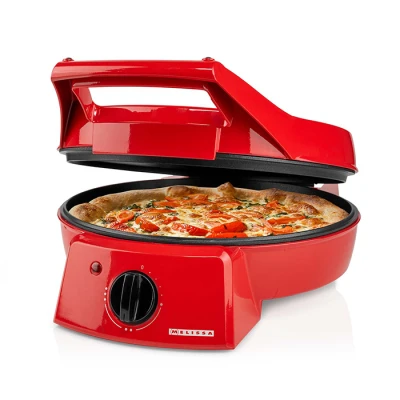 Παρασκευαστής πίτσας Nedis 248-0010 30cm 1800W με ρυθμιζόμενο θερμοστάτη και λειτουργία ανοίγματος 180°