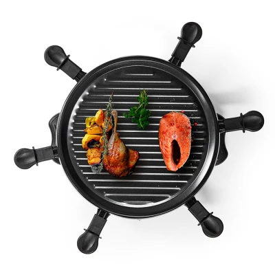 Ηλεκτρική ψηστιέρα raclette Melissa 248-0011 800W με αντικολλητική πλάκα 29 cm και 6 τηγανάκια