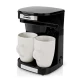 Καφετιέρα φίλτρου Butler 248-0015 0.25L 450W με 2 πορσελάνινα φλιτζάνια, αυτόματη απενεργοποίηση και μαύρο χρώμα