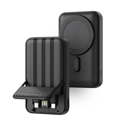 Power Bank 10000mAh με 3 ενσωματωμένα καλώδια (USB-A, USB-C, LIGHTNING) και δυνατότητα ασύρματης φόρτισης Power Bank 10000mAh με 3 ενσωματωμένα καλώδια (USB-A, USB-C, LIGHTNING) και δυνατότητα ασύρματης φόρτισης