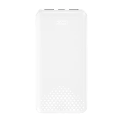 Powerbank 10.000 mAh με 3 θύρες USB-A και USB-C 10W σε λευκό χρώμα