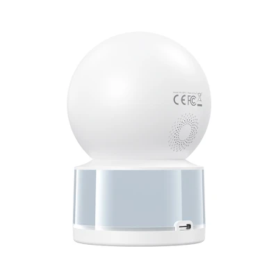 Wi-Fi κάμερα εσωτερικού χώρου 3MP με λειτουργία pan/tilt, AI ανίχνευση ανθρώπων και κατοικίδιων και LED φωτισμό σε λευκό χρώμα Wi-Fi κάμερα εσωτερικού χώρου 3MP με λειτουργία pan/tilt, AI ανίχνευση ανθρώπων και κατοικίδιων και LED φωτισμό σε λευκό χρώμα