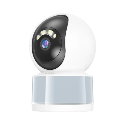 Wi-Fi κάμερα εσωτερικού χώρου 3MP με λειτουργία pan/tilt, AI ανίχνευση ανθρώπων και κατοικίδιων και LED φωτισμό σε λευκό χρώμα Wi-Fi κάμερα εσωτερικού χώρου 3MP με λειτουργία pan/tilt, AI ανίχνευση ανθρώπων και κατοικίδιων και LED φωτισμό σε λευκό χρώμα