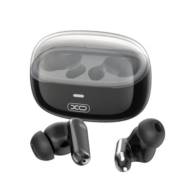 Bluetooth ασύρματα ακουστικά handsfree in-ear με ακύρωση θορύβου ANC και θήκη φόρτισης, μαύρα Bluetooth ασύρματα ακουστικά handsfree in-ear με ακύρωση θορύβου ANC και θήκη φόρτισης, μαύρα