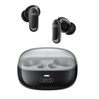 Bluetooth ασύρματα ακουστικά handsfree in-ear με ακύρωση θορύβου ANC και θήκη φόρτισης, μαύρα Bluetooth ασύρματα ακουστικά handsfree in-ear με ακύρωση θορύβου ANC και θήκη φόρτισης, μαύρα