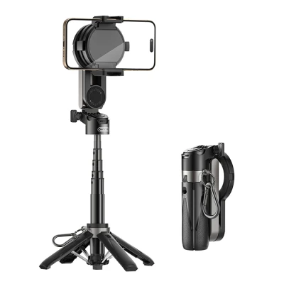 Βάση κινητού 4 σε 1 Bluetooth selfie stick με τρίποδο, αποσπώμενο τηλεχειριστήριο, 2 επαναφορτιζόμενα φώτα και μαγνητική τοποθέτηση