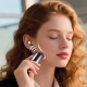 Ακουστικά bluetooth true wireless stereo με εργονομικό σχεδιασμό, δονούμενη θήκη φόρτισης, χρήση στον ύπνο, bluetooth 6.0 και IPX4 σε μαύρο χρώμα