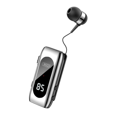 Ακουστικό in-ear Bluetooth με επεκτεινόμενο καλώδιο 5.2, οθόνη LED, USB-C και αυτονομία έως 20 ώρες