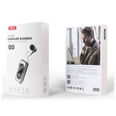 Ακουστικό in-ear Bluetooth με επεκτεινόμενο καλώδιο 5.2, οθόνη LED, USB-C και αυτονομία έως 20 ώρες