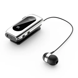Ακουστικό in-ear Bluetooth με επεκτεινόμενο καλώδιο 5.2, οθόνη LED, USB-C και αυτονομία έως 20 ώρες